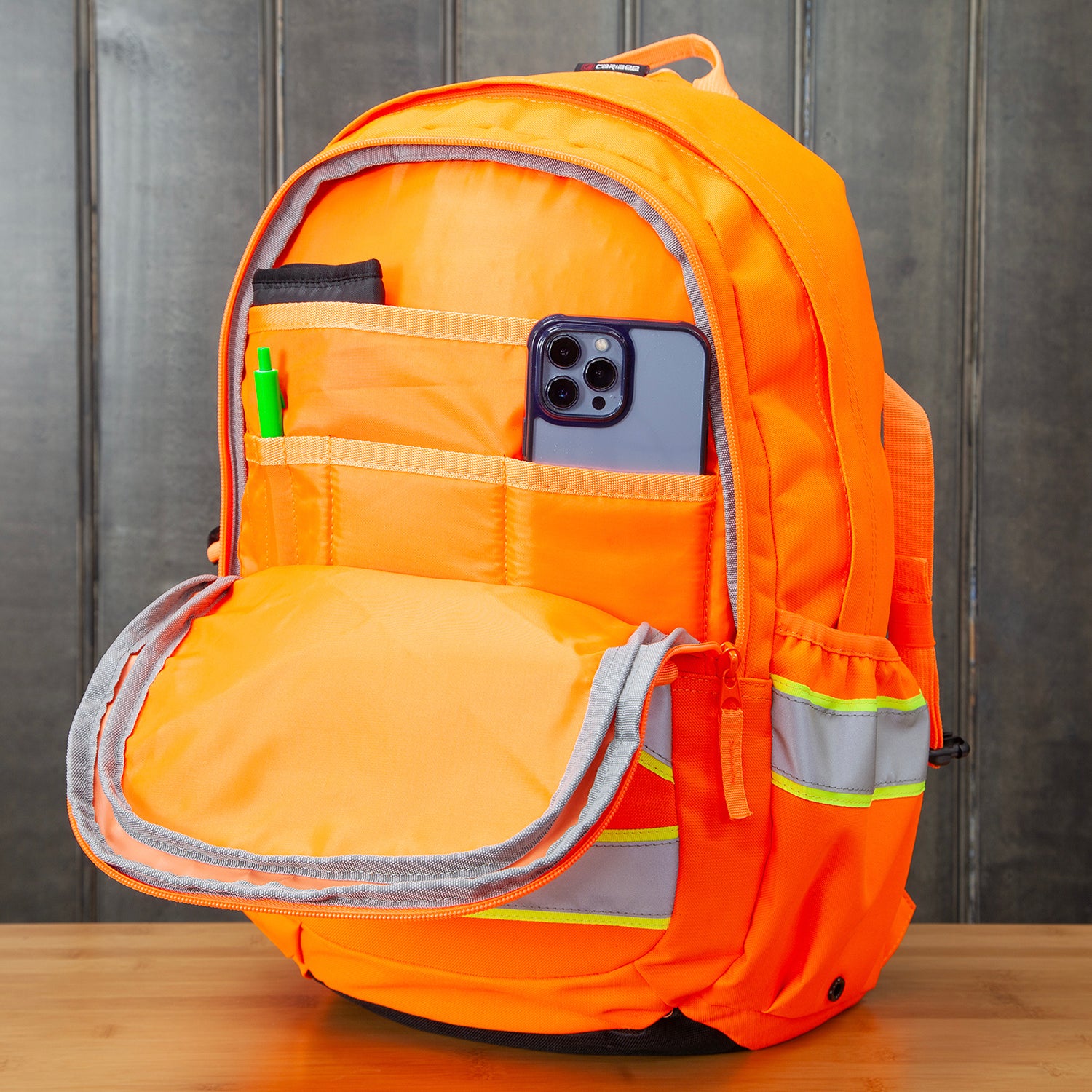 amazon safety orange 17 inch laptop backpack 30 dollars Caribee Switchback 32L Safety Backpack - Orange