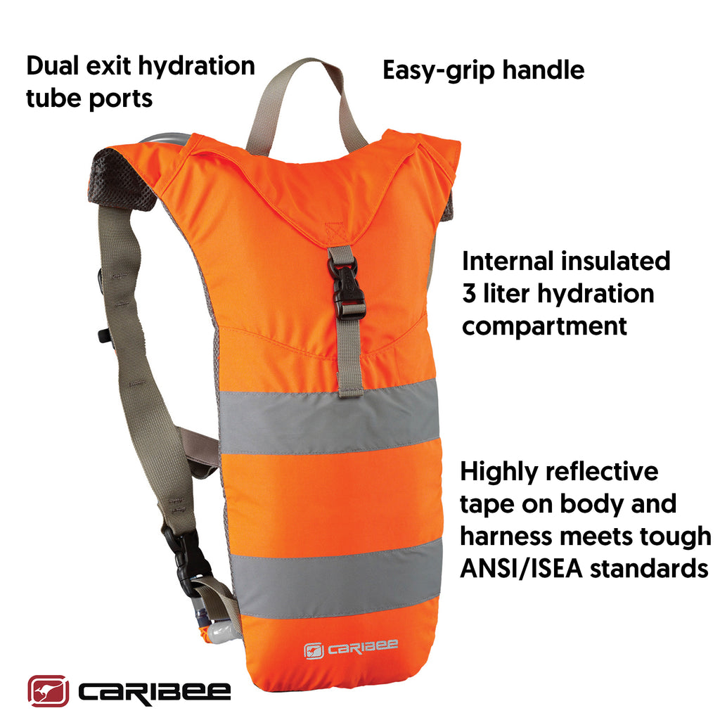 Caribee Nuke 3L Hi Vis Hydration Backpack