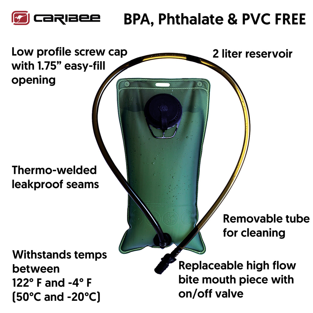 Caribee Stinger 2L Hi Vis Hydration Backpack